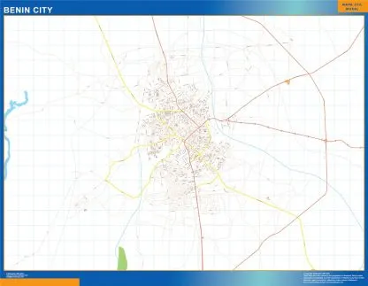 Mapa Benin City en Nigeria