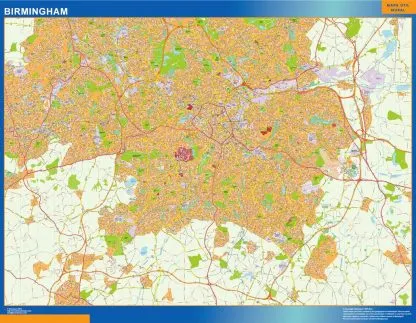 Mapa Birmingham