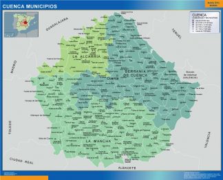 Mapa Cuenca por municipios