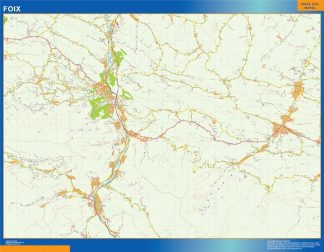 Mapa Foix en Francia
