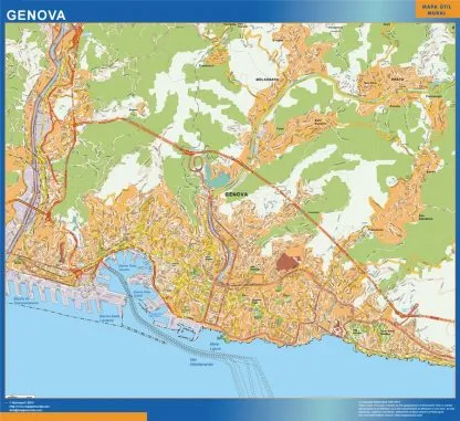 Mapa Genova