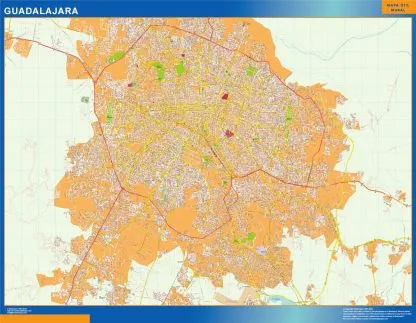 Mapa Guadalajara en Mexico