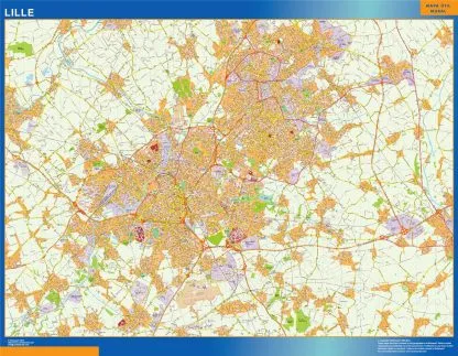 Mapa Lille en Francia