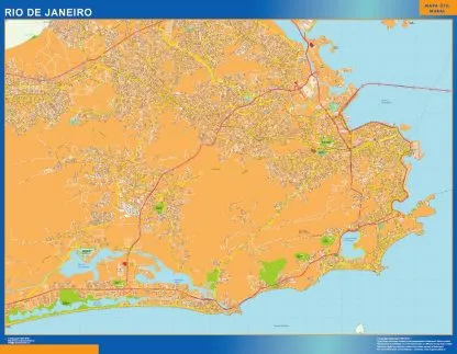 Mapa Rio de Janeiro Brasil