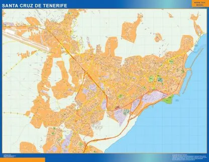 Mapa Santa Cruz Tenerife callejero