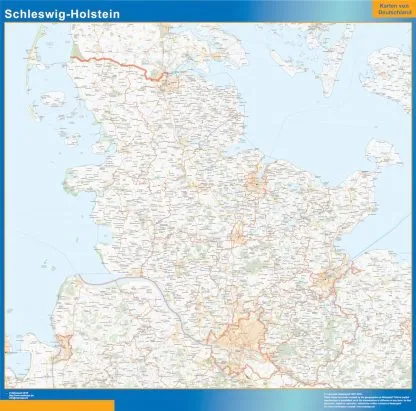 Mapa Schleswig Holstein