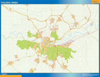 Mapa carreteras Toledo Area