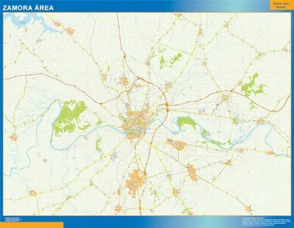 Mapa carreteras Zamora Area