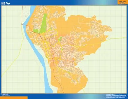 Mapa de Neiva en Colombia