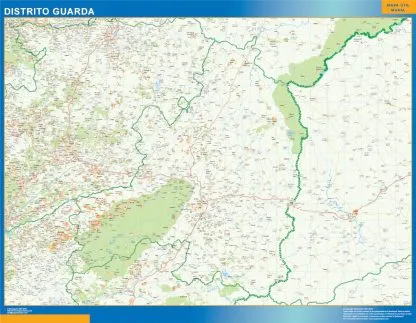 Mapa distrito Guarda