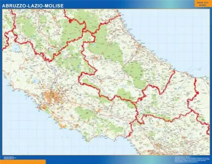 Mapa región Abruzzo