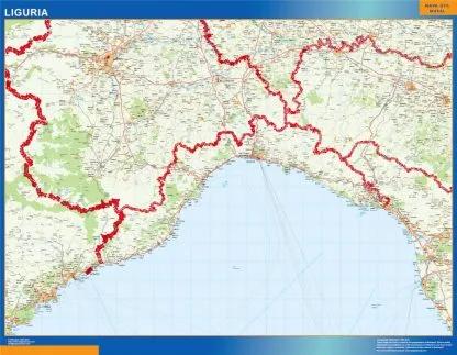 Mapa región Liguria
