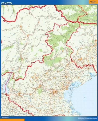 Mapa región Veneto